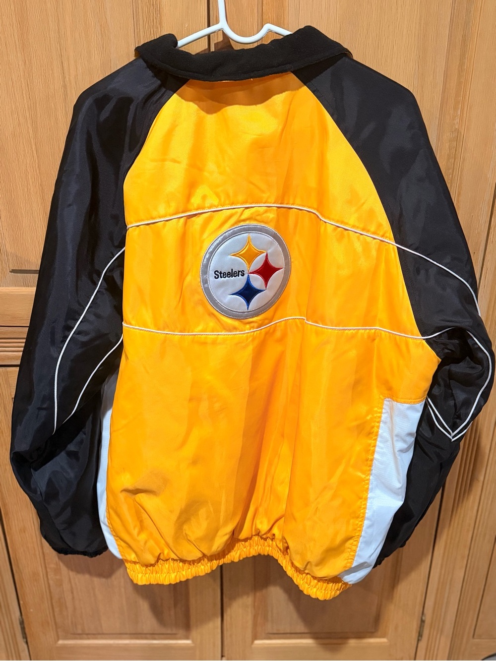 Vintage NFL Brand Pittsburgh Steelers Reversible Jacket Fleece Lined Men’s L New